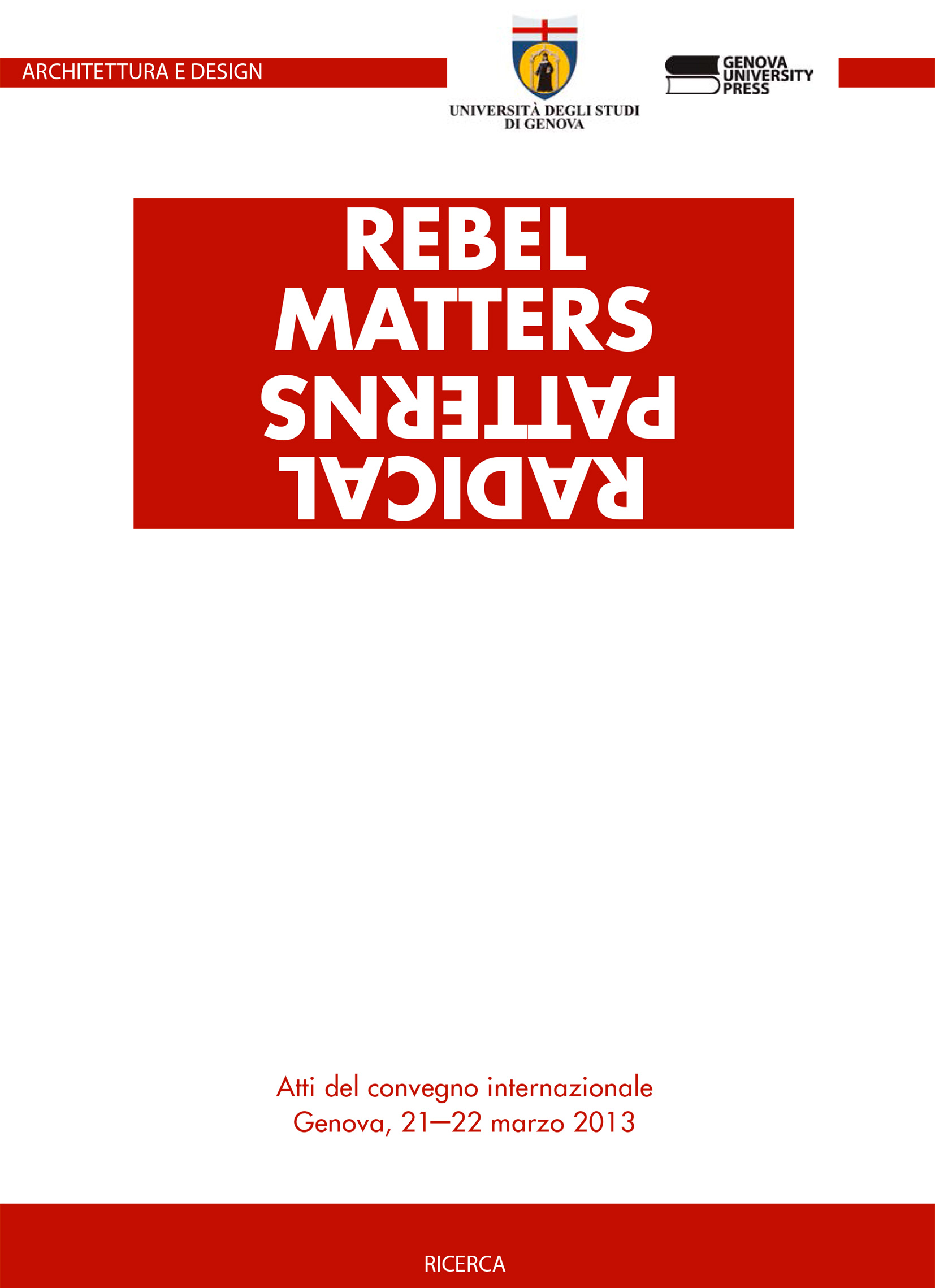 volume copertina Rebel Matters Radical Patterns